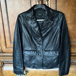 EUC COLEBROOK 100%leather coat! Sz s